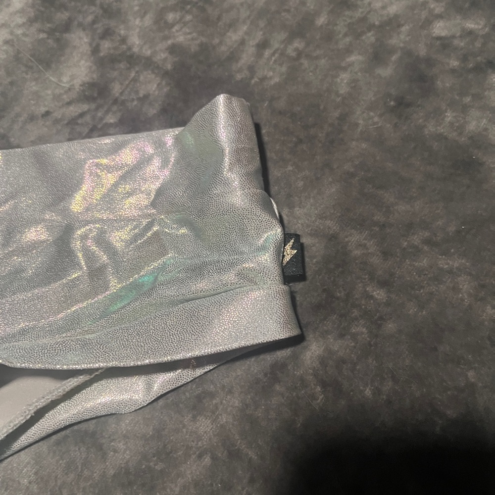 Shimmering Silver Polewear Bottoms - Picture 3 of 4